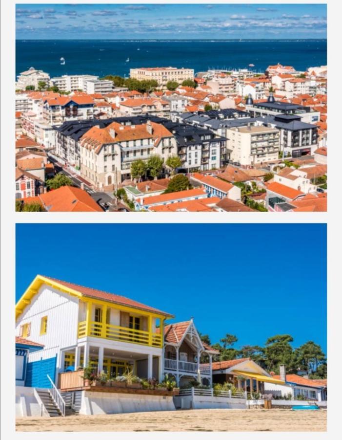 Appartement Vue Sur Baie Et Ocean, 100 M De La Plage Et Du Centre Par Chemin Prive Αρασόν Εξωτερικό φωτογραφία